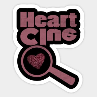 heart clue Sticker